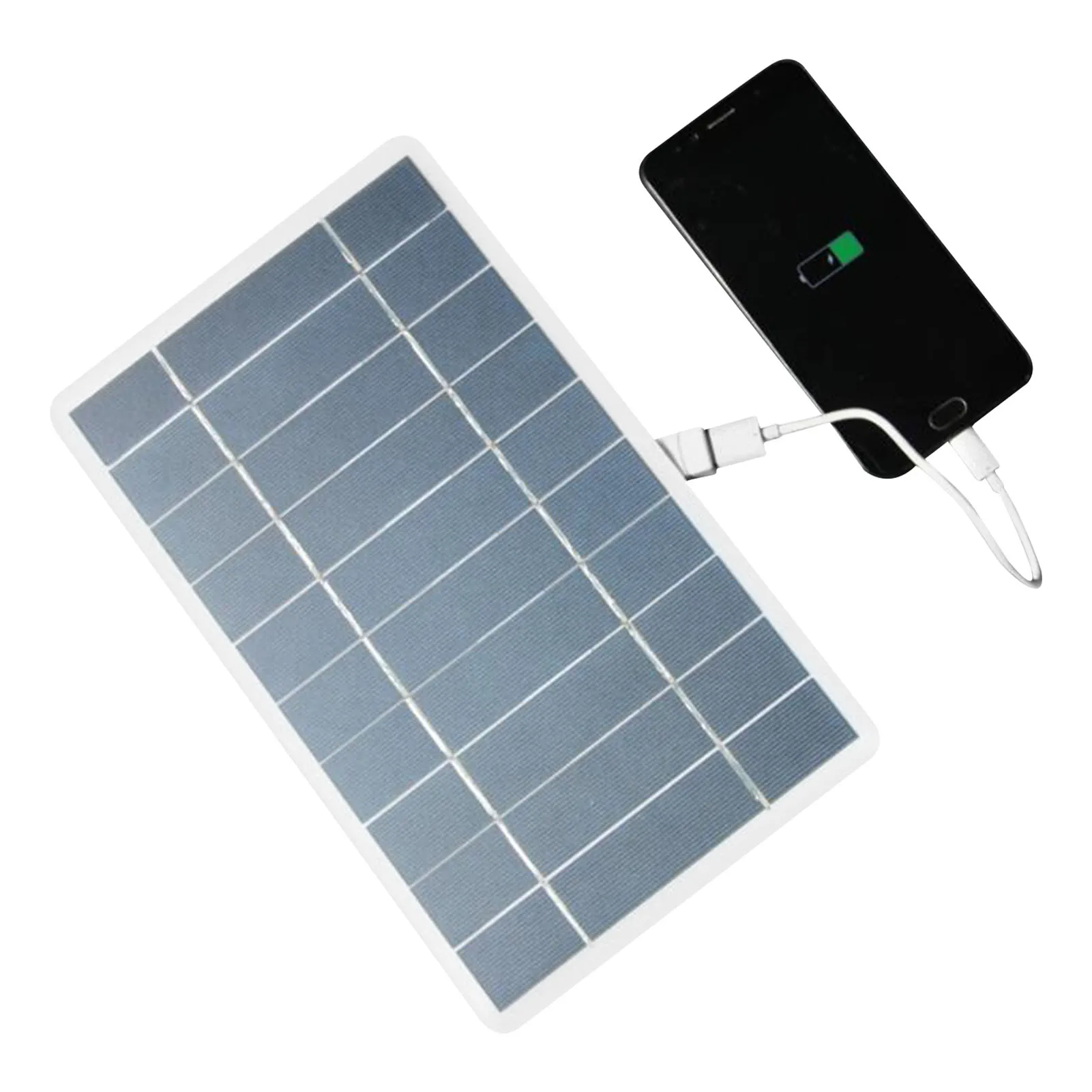 

New USB Solar Charger Panel For Cell Mobile Phone Chargers 5V 8W 1600mA Solar Panel Output USB Outdoor Portable Solar System