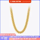 Женское винтажное ожерелье ENFASHION, широкая цепь золотого цвета в стиле панк, колье из нержавеющей стали, Модная бижутерия, колье P203187