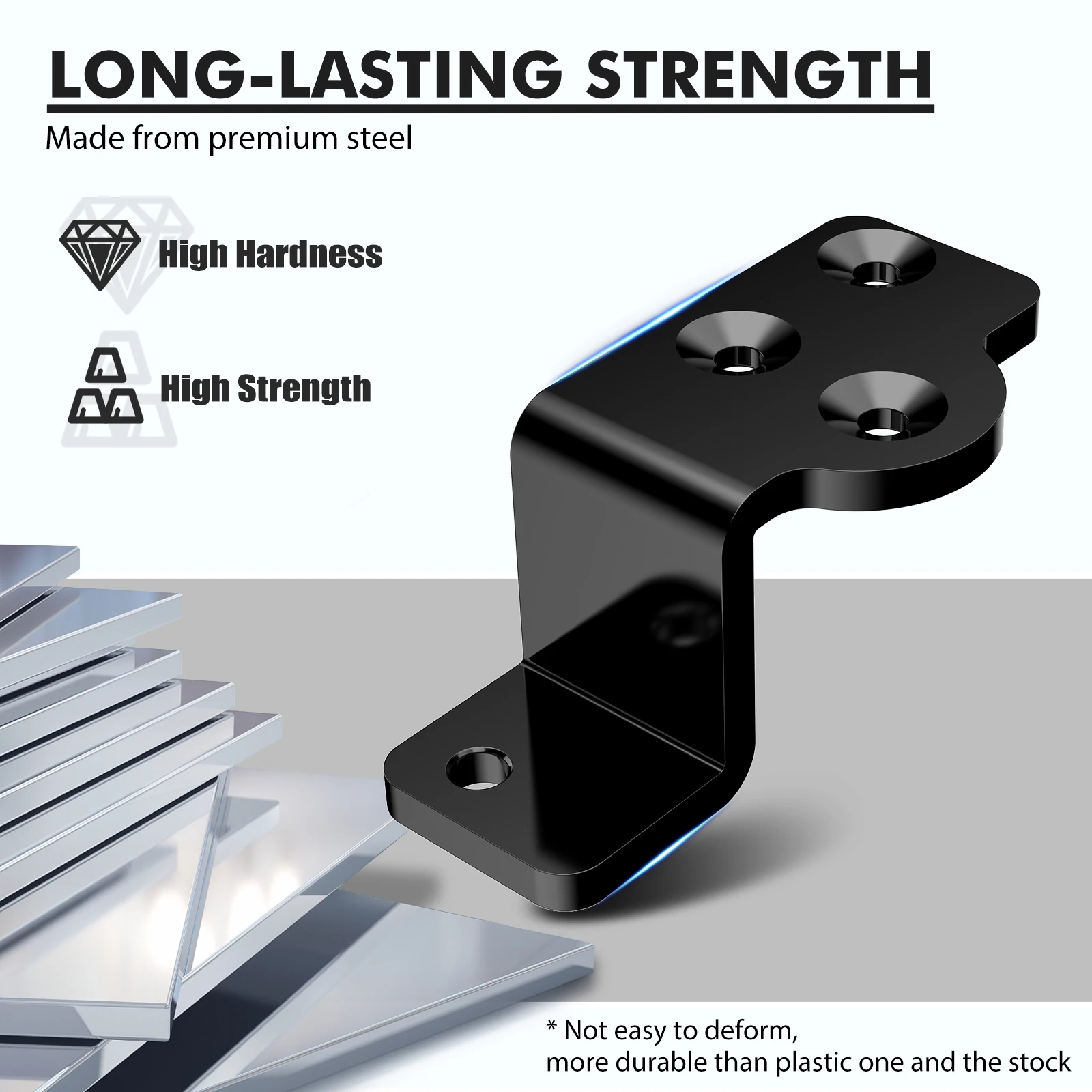 zastępczy stalowy wspornik subwoofera czarny do Jeep Wrangler JK 2007 2008 2009 2010