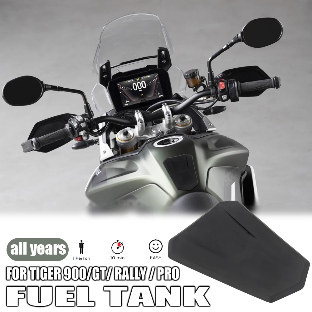 

For Tiger 900/GT/Rally/Pro Tiger 900 Motorcycle Anti-Slip Side Fuel Tank Sticker Waterproof Pad Rubber Sticker Fuel Tank Pad Kit