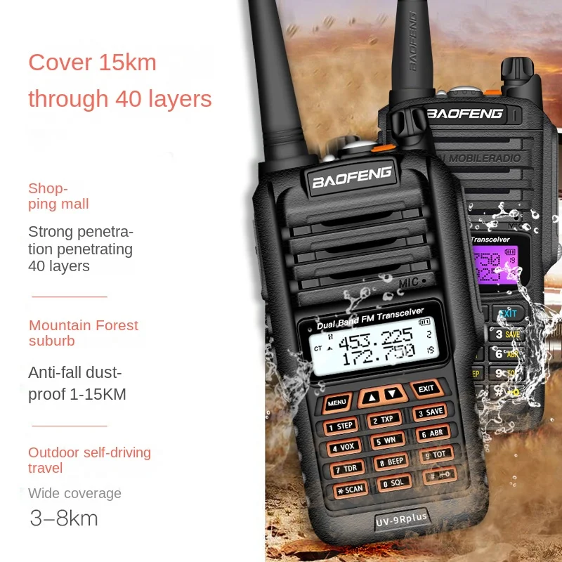 Baofeng Bf-uv9rplus Waterproof Interphone Baofeng Diving Platform UV Dual Section Manual Frequency Modulation