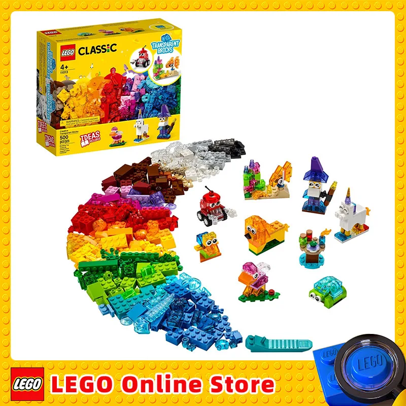 

LEGO Classic Creative Transparent Bricks Children Building Blocks Toys Gift 11013