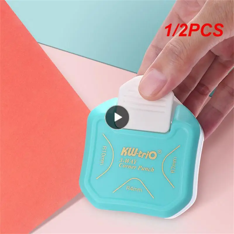 

1/2PCS R7 R10 3 In 1 Corner Rounder Paper Punches Border Punch Round Corner Paper Cutter Card Scrapbooking for Handmade