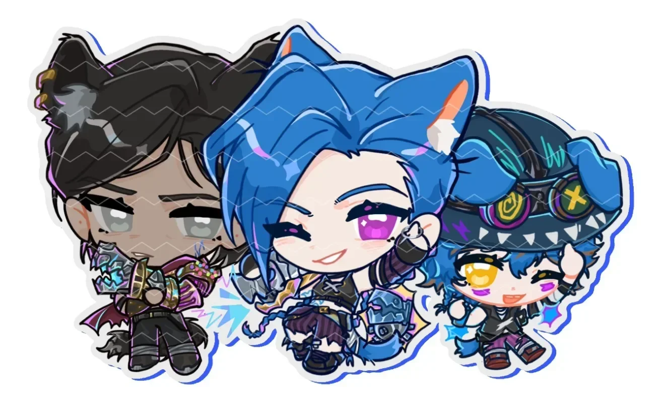 Arcane: League of Legends, мужской брелок для ключей, женский брелок для ключей Jinx Vi, сумки, брелок, подвеска, детский подарок для друзей, коллекция орнаментов (art.: 3920cb836ec33) - 3920cb836ec33
