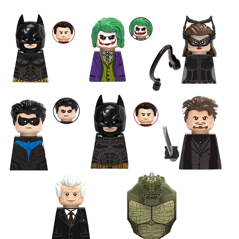 

Superhero Building Blocks Batman Clown Catwoman Nightwing Afu Butler Children's Assembled Building Blocks Mini Toys