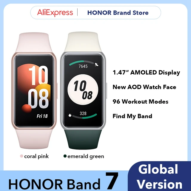 Global Version HONOR Band 7 1.47 Inches AMOLED Display Blood