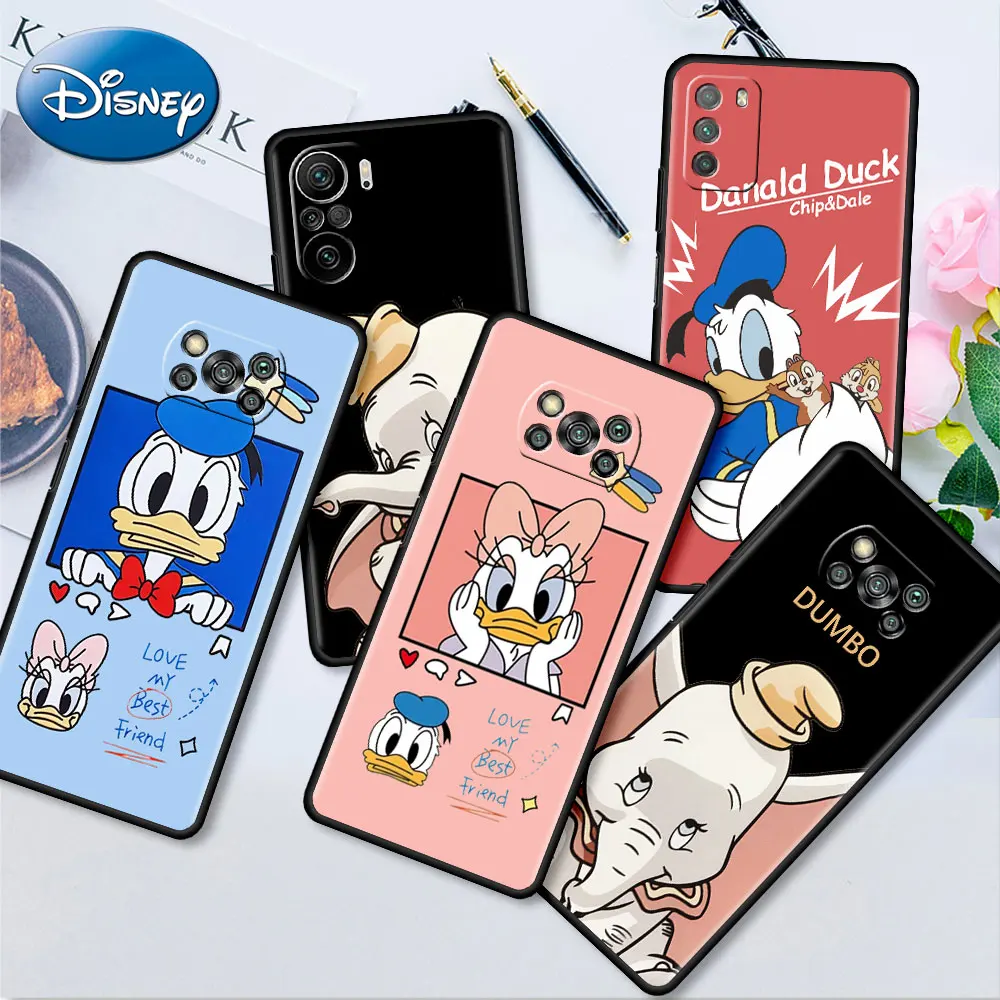 

Donald Duck Dumbo Flying Elephant Case For Xiaomi Mi Poco X3 NFC M4 Pro F4 GT F1 12 11T 11 Lite 10T 10 5G 9T Soft Phone Coque