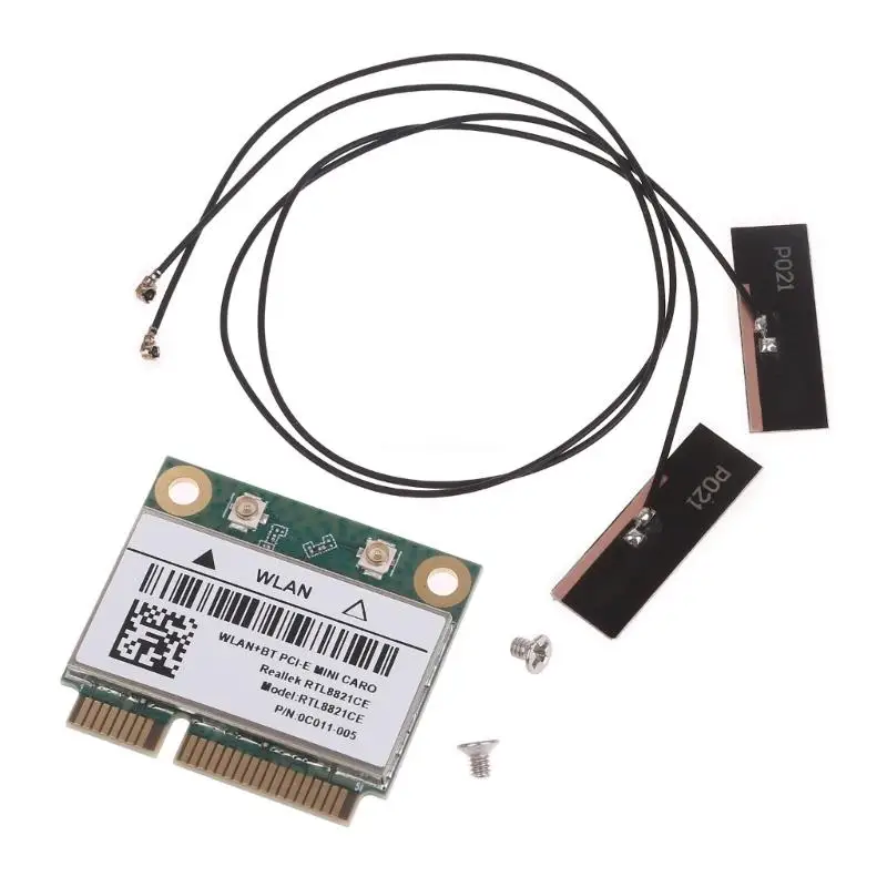 

RTL8821CE Dual Band 2.4+5GHz 433M Bluetooth-compatible 4.2 Mini Pcie Wifi Card Dropship