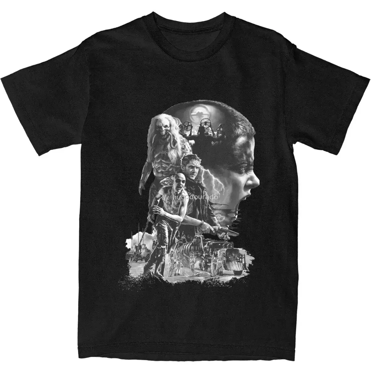 Футболка женская с коротким рукавом и круглым вырезом из хлопка