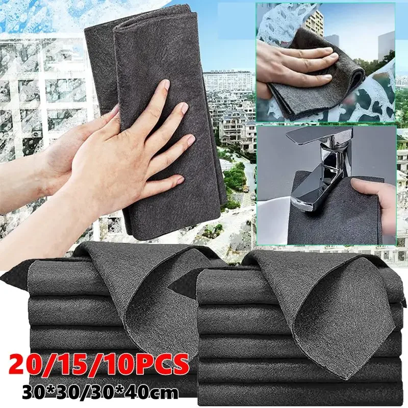 Экологичная губка из микрофибры для кухни и ванной комнаты многофункциональная