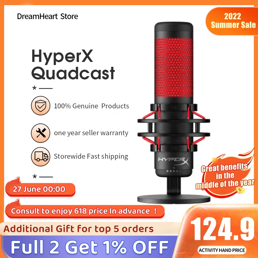 Game Microphone Hyperx Quadcast S Rgb 