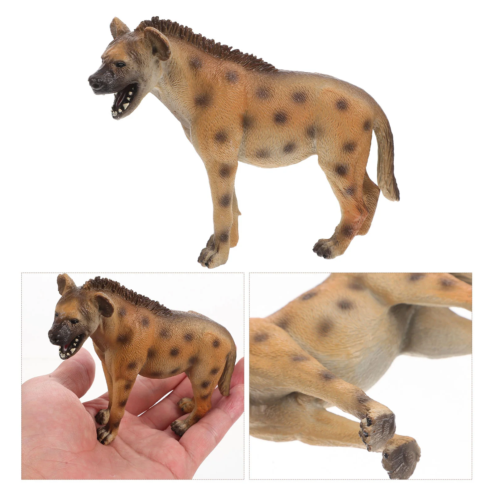 

Simulation Hyena Model Educational Toys Accessories Plastic Child Table Top Decor