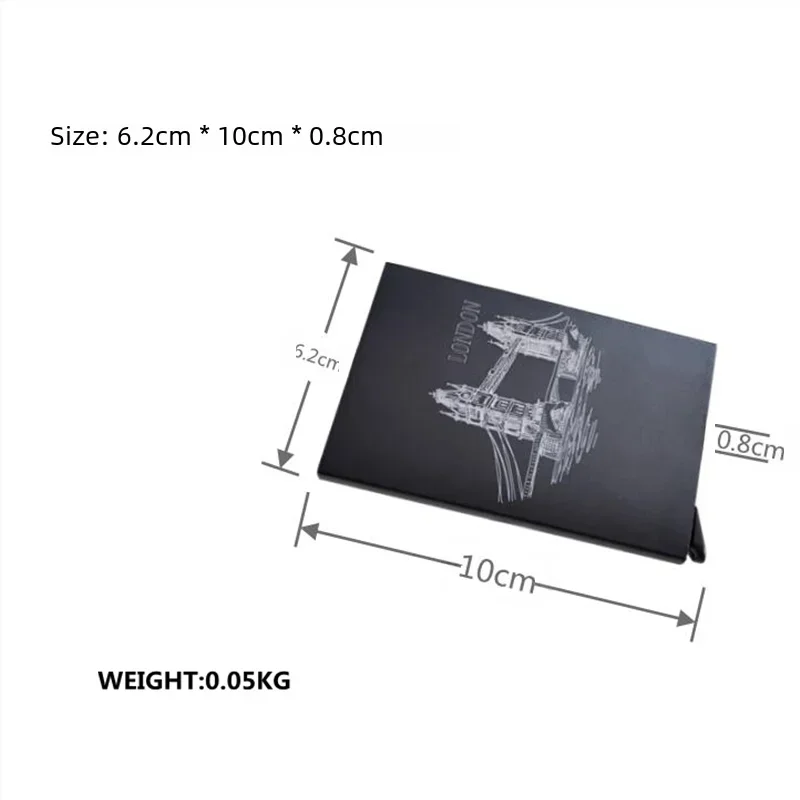 Противокражная идентификационная кредитная карта минималистичные