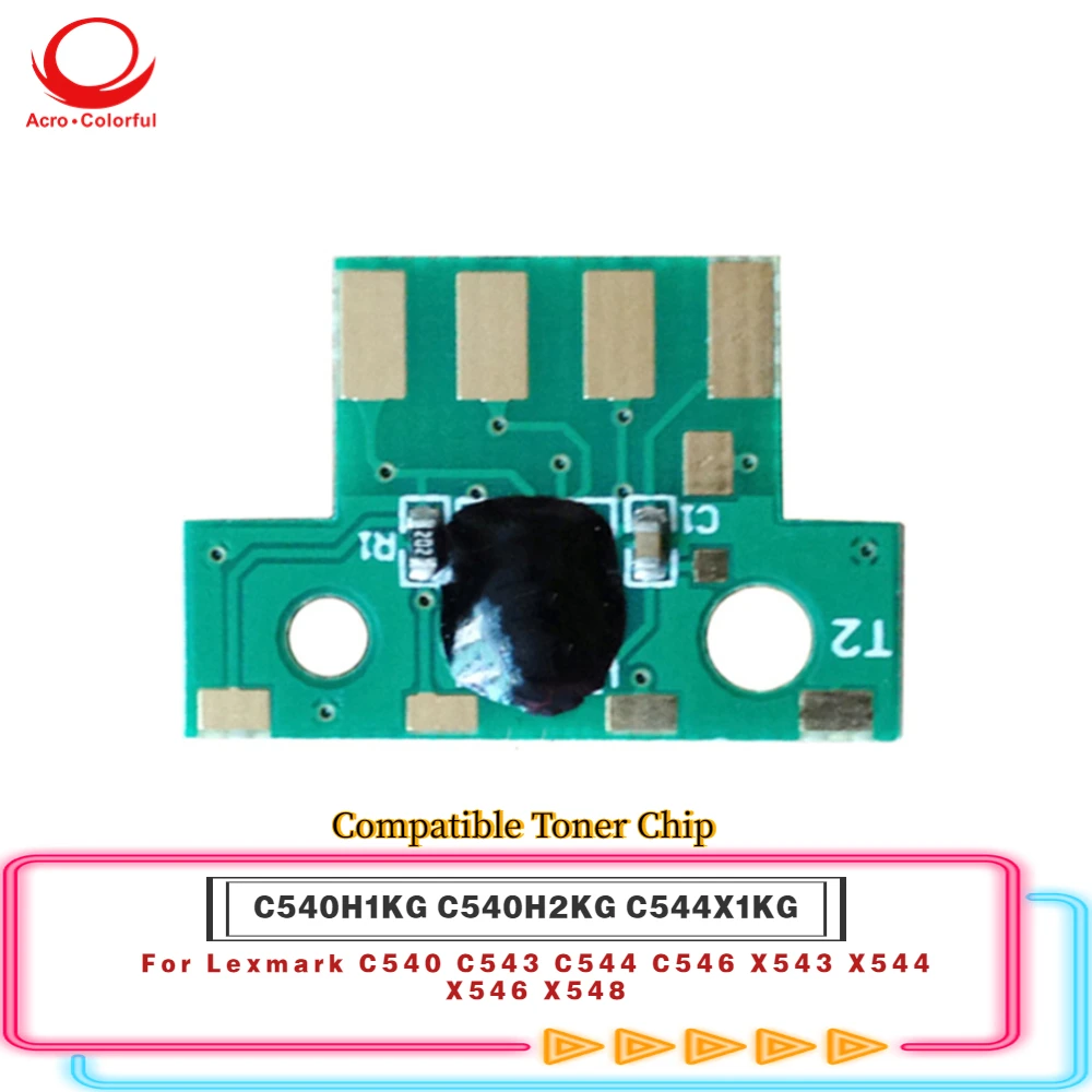 

Compatible C540H1KG C540H2KG Toner Chip For Lexmark C540 C543 C544 C546 X543 X544 X546 X548 Printer
