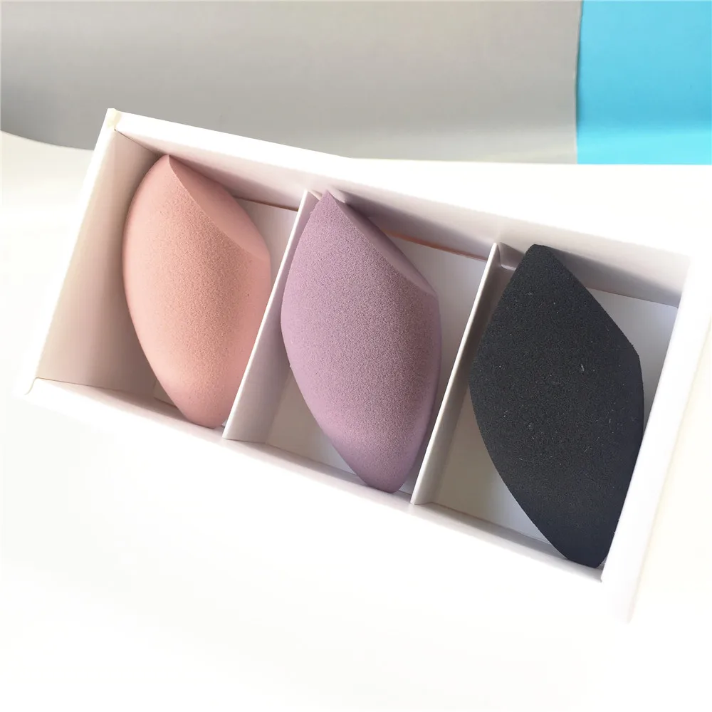 

3D Soft Makeup Sponge Blenders - 3 Different-Colors Ultra-Soft Latex-Free hydrophilic Beauty Cosmetics Blenders Tools