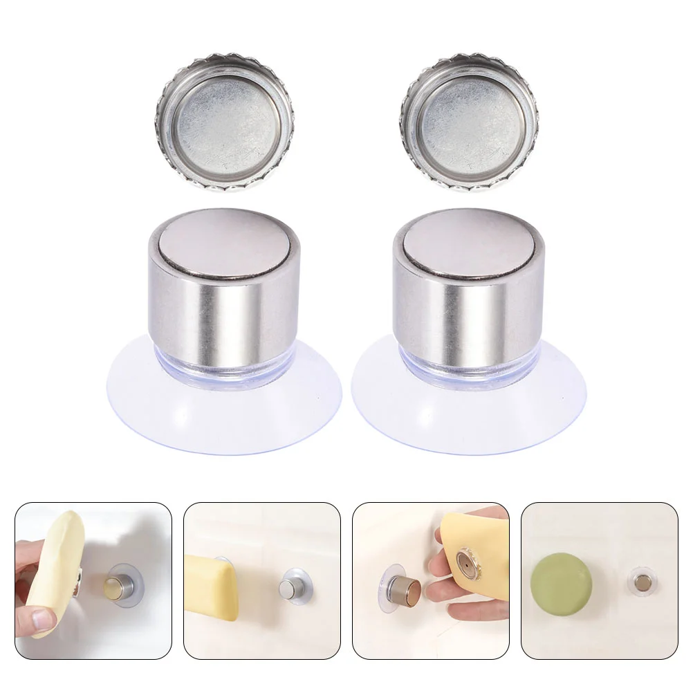 

Soap Holder Magnetic Showerbar Wall Dish Rack Magnet Savers Container Bathroom Saver Mount Suction Organizer Hanging Dispenser