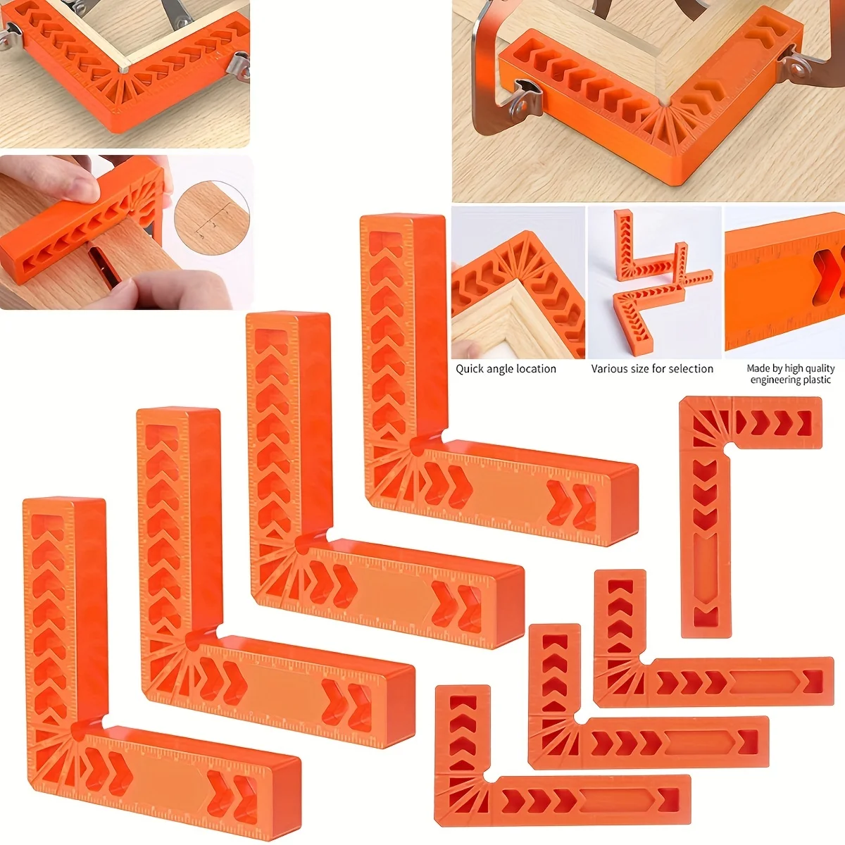 

Деревообрабатывающие зажимы под углом 90 градусов