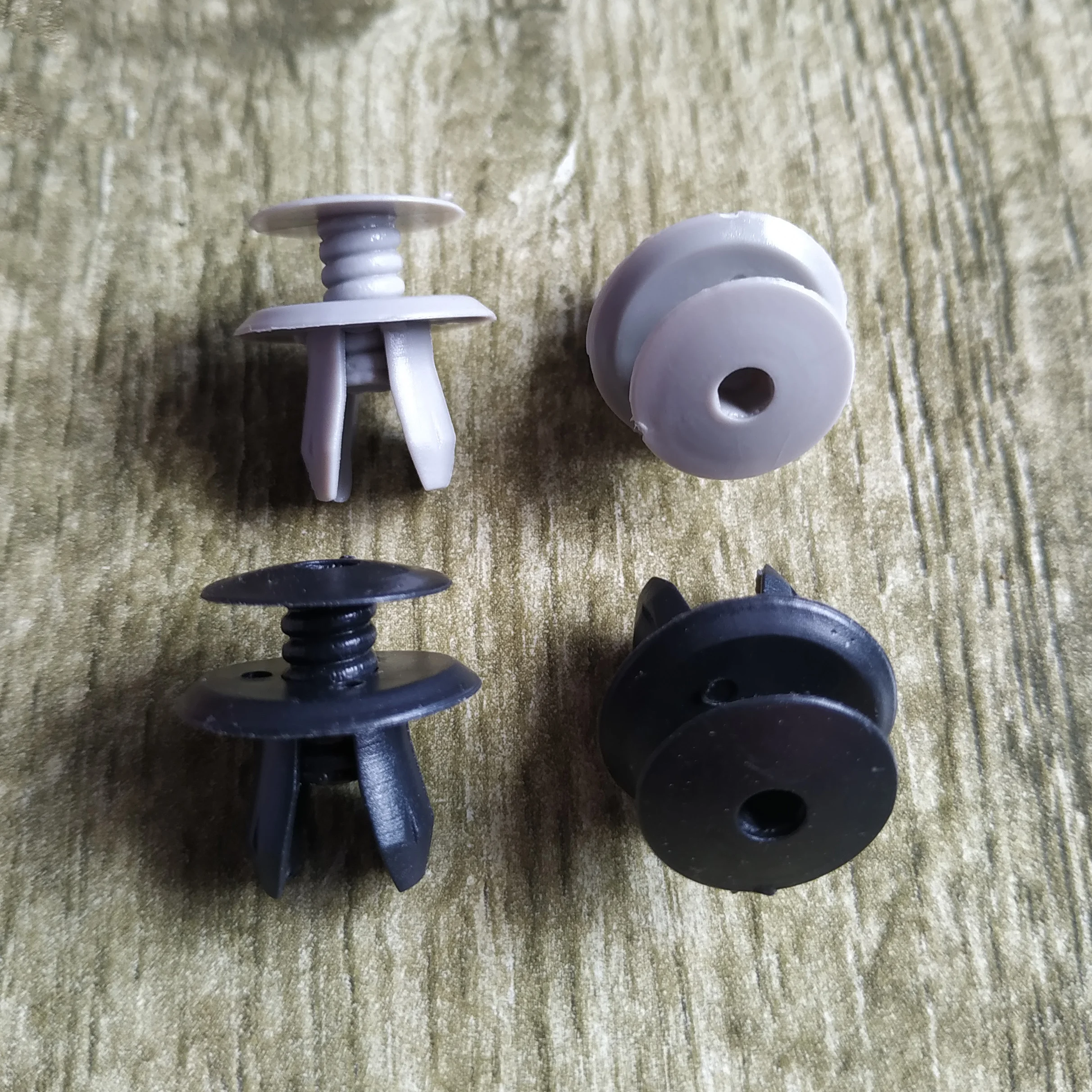 

50Pcs Auto Fasteners Trim Panel Lining Clips Plastic Retainer Rievts For VW Volkswagen T4 T5 Transporter Eurovan Gray Black