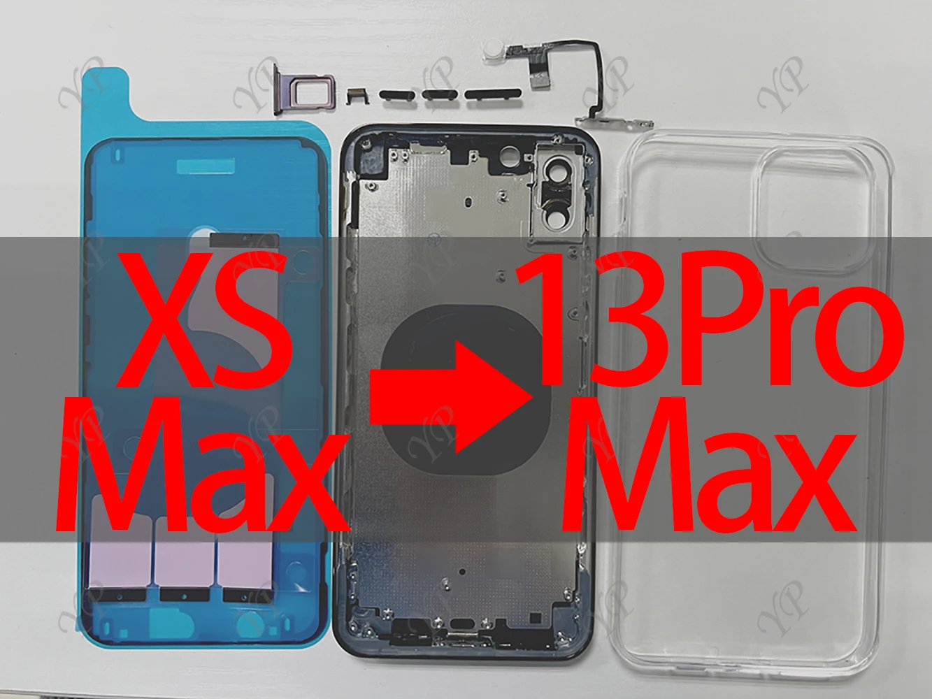 

For iPhone XS Max to 13 Pro Max DIY Back Cover Housing For iPhone XS Max Look Like 13 Pro Max Back Shell Free Gift Free Shipping