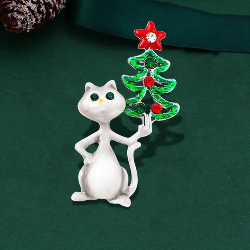 

Рождественская брошь с изображением рождественского оленя Санта-Клауса снежинки Рождественские булавки омелы венок Рождественская елка Рождественский Декор фотоподарок