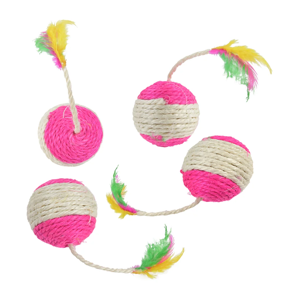 

Игрушка для кошек сизаль, когтеточный мяч, тренировочная интерактивная игрушка для домашних животных, товары для кошек, игрушка для домашни...