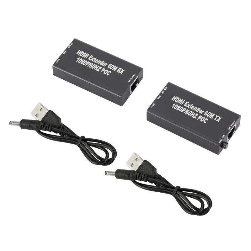 Dhl 25 пар удлинителей HDMI RJ45 4K удлинитель Cat5 60 м 120 аудио комплект Over Ethernet Cat6/5e для PS4