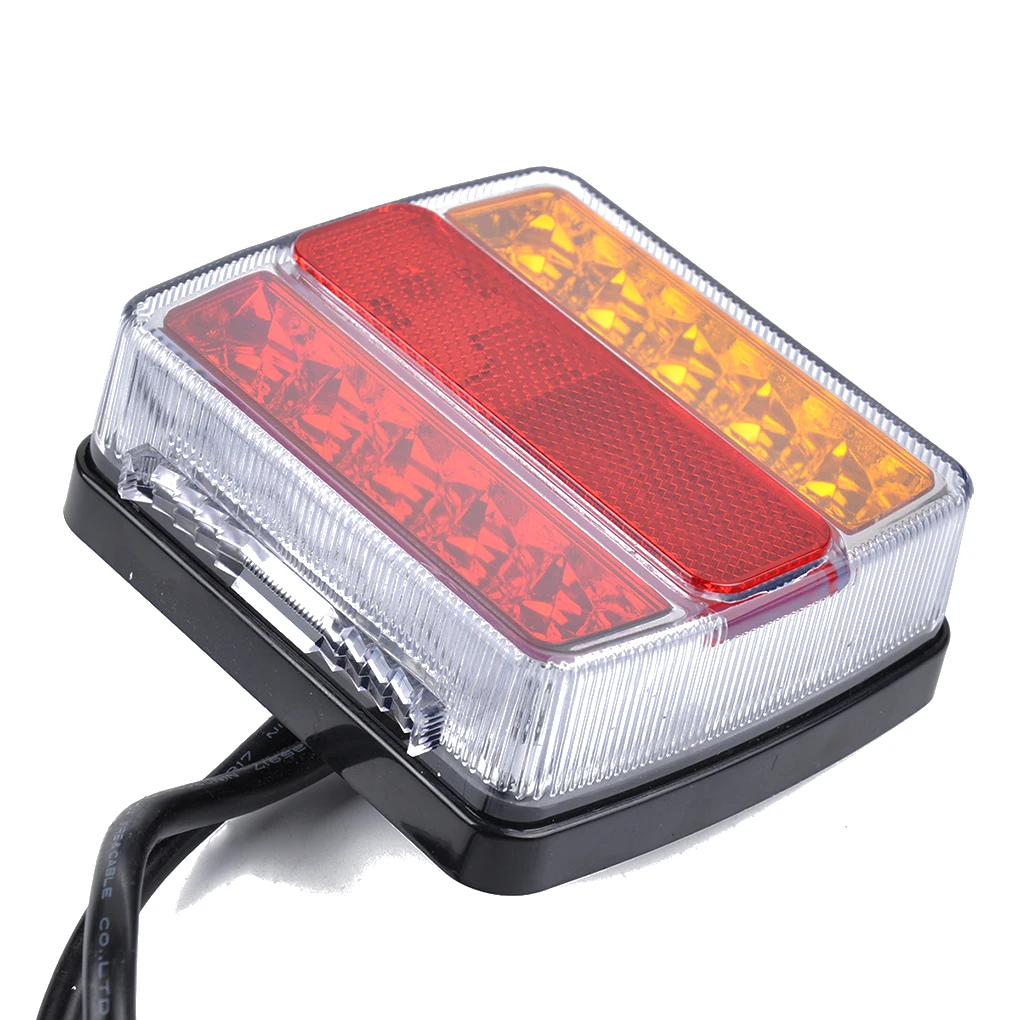 

1 Pair 12V Trailer Truck Caravan LED Taillight Tail Light Turn Signal Indicator Brake Stop Lamp Light Rear Reverse