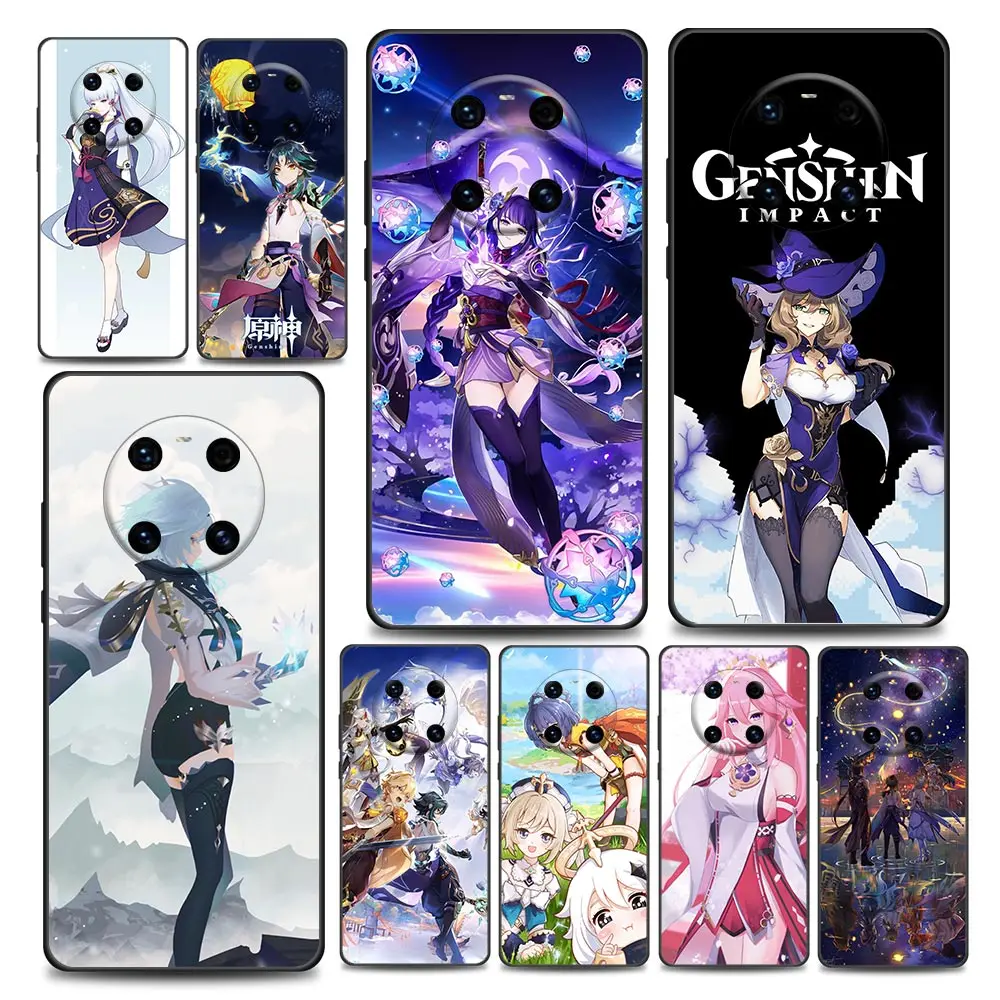 

Genshin Impact Phone Case for Huawei Y6 Y7 Y9 2019 Y5p Y6p Y8s Y8p Y9a Y7a Mate 10 20 40 Pro RS Soft Silicone
