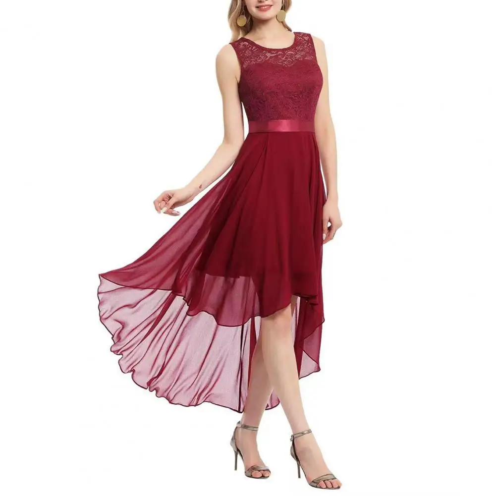 

robe femme été Formal Dress Lace Swallowtail Summer Crochet Large Hem Maxi Dress for Wedding vestidos de verano mujer 2022