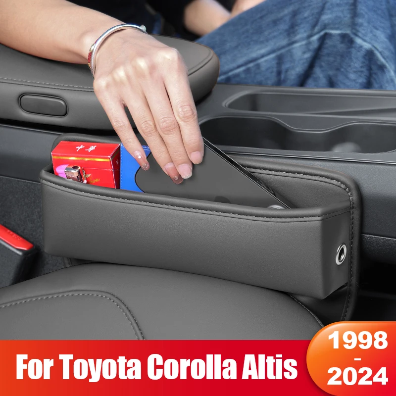 

For Toyota Corolla Altis E90 E100 E120 E130 E140 E170 E180 1988~2024 2019 2020 2022 Seat Gap Storage Box Pocket Accessories