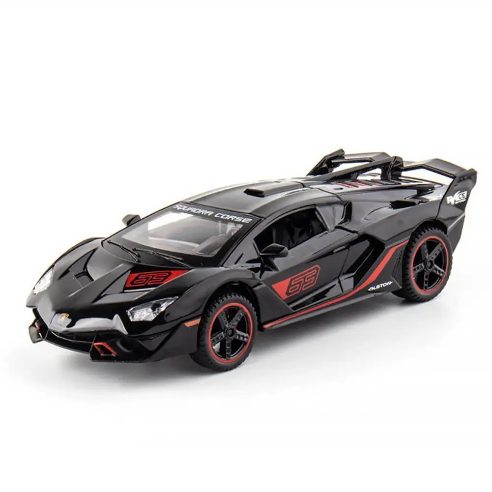 

1:32 Simulation Alloy Car Model Toys With Sound Light Pull Back Car Ornaments For Children Boys Gifts