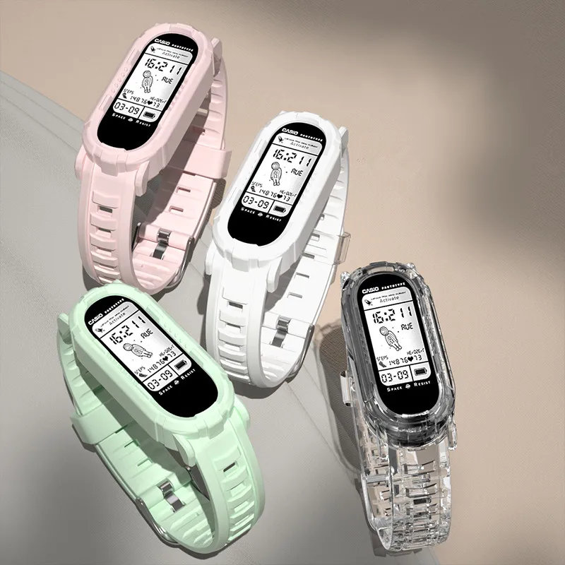 

Bracelet on Mi Band 7 4 5 6 Strap For Xiaomi Miband 6 5 4 3 Silicone Wristband Bracelet For Miband 6 5 Sports Bracelet Wristband