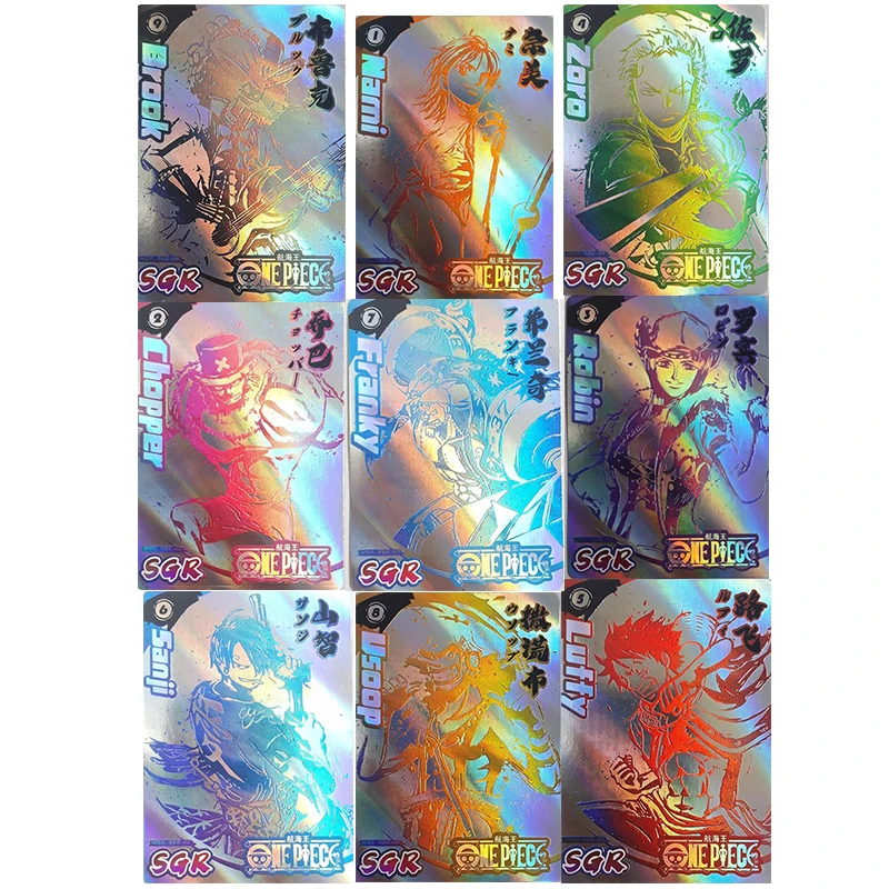 

Anime One Piece Rare Sgr Out of Print Flash Card Luffy Nami Zoro Sanji Robin Collection Solitaire Christmas Birthday Present