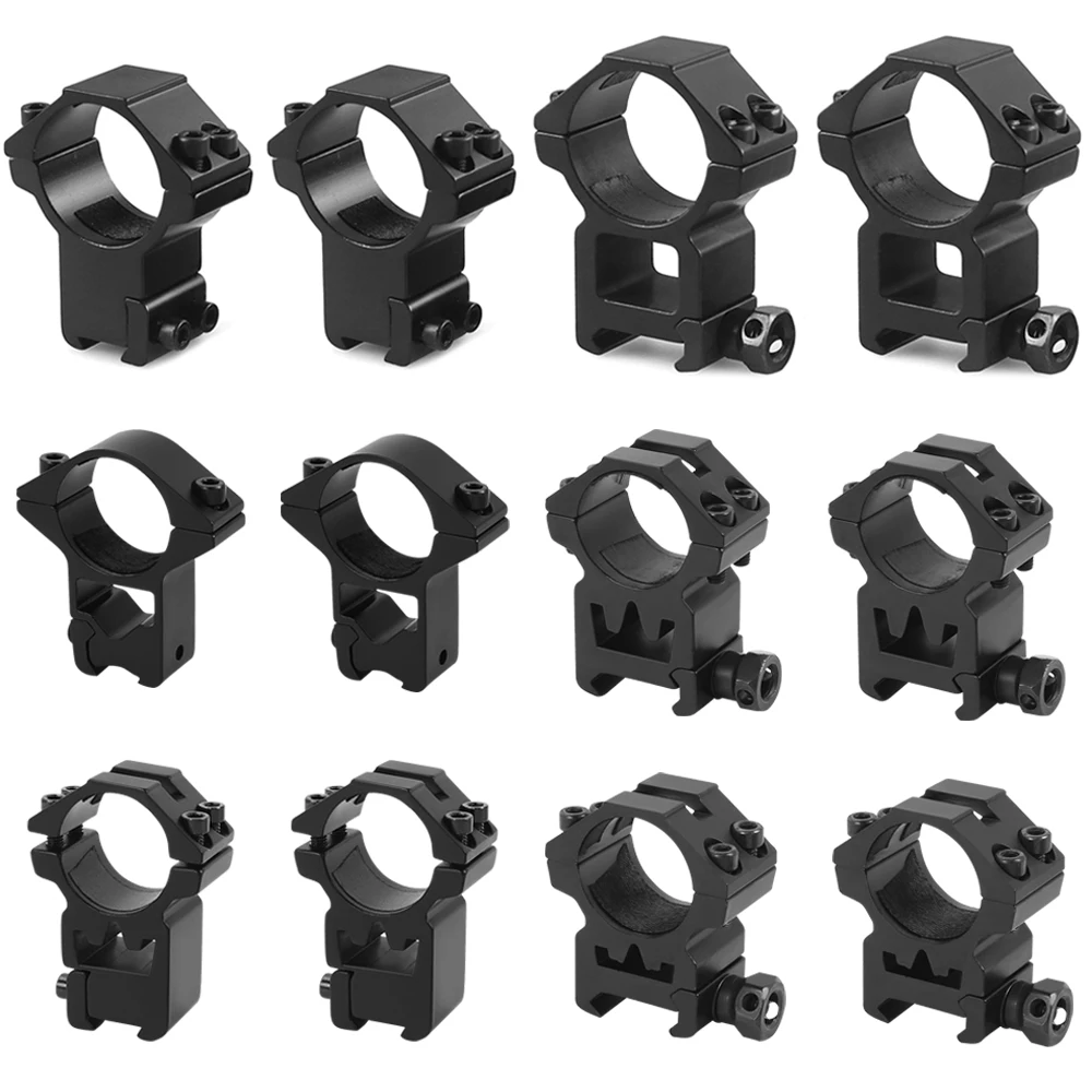 

30mm/25.4mm Riflescope Mount Ring 11mm/20mm Dovetail Rail Mount High Profile Low Profile for Rifle Scope Laser Torch Mount