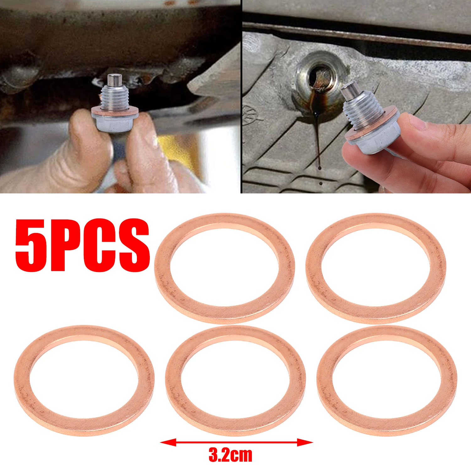 

Пробка слива масла, медная прокладка, уплотнение 90430-24003 для Toyota Lexus, дифференциал, коробка передач, шайба раздаточной коробки, замена