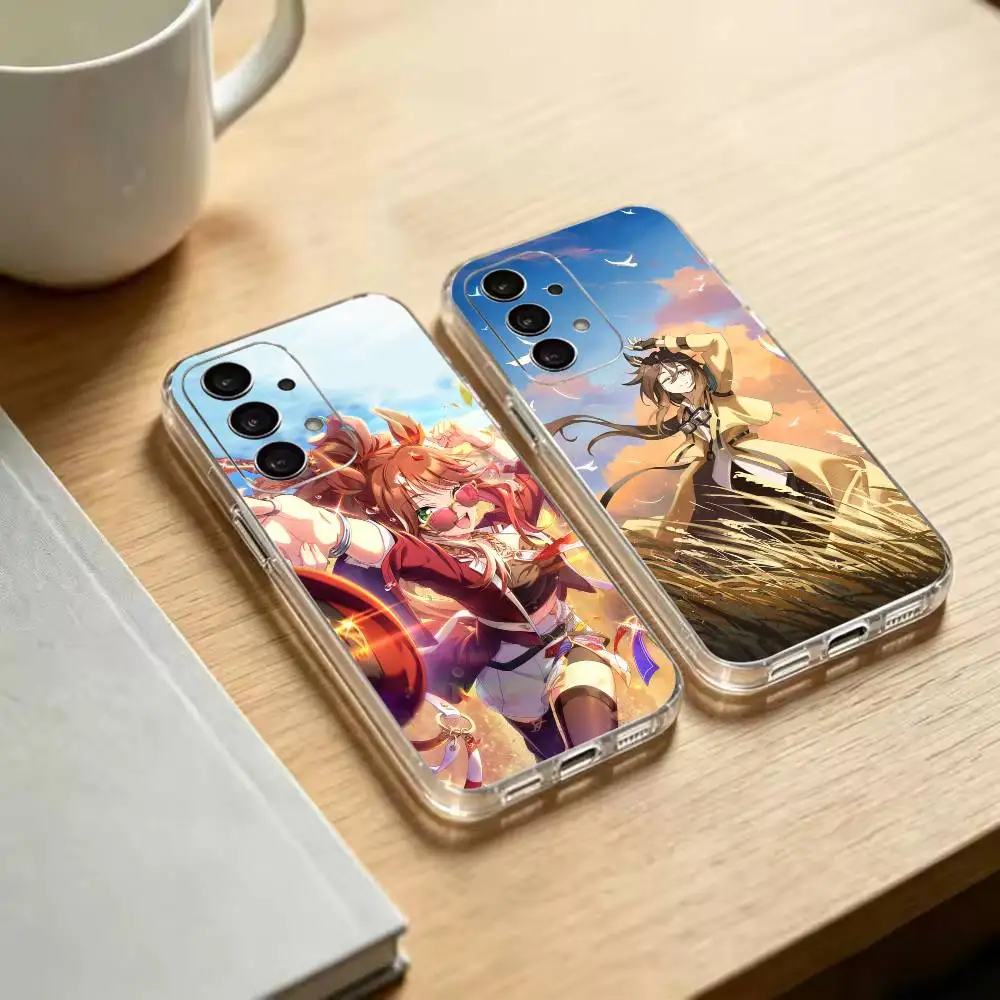 Фото Вечная молодость Umamusume Прозрачный мягкий силиконовый чехол для телефона Samsung S25 S24 S23 S22 S21 S20 Ultra Plus №1