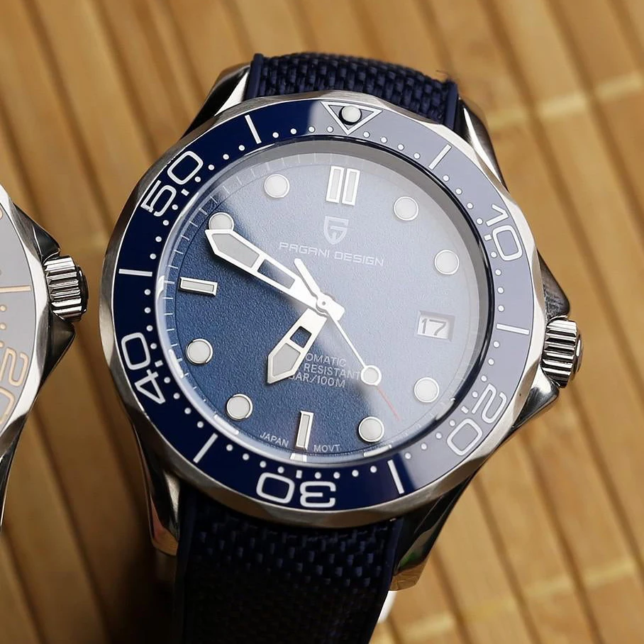 

PAGANI DESIGN 2022 New 007 Men Automatic Watch NH35 mechanical wristwatch For Men sapphire glass 100M Waterproof Men's Watches