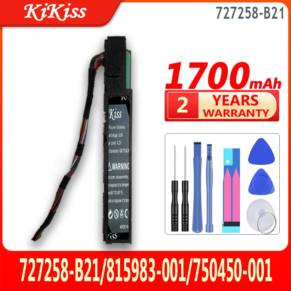 

KiKiss Battery 1700mAh for HP 727258-B21/815983-001/750450-001/878643-001 96W SMART STORAGE High Capacity Bateria