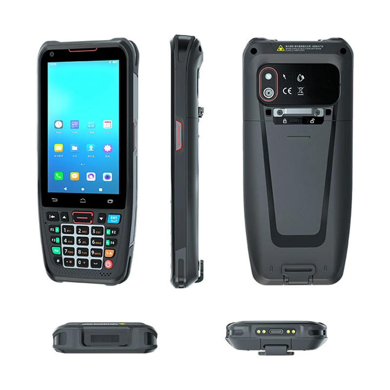 Фото Прочный КПК Android с 4G RAM 64G ROM 1D 2D сканер штрих-кода 4G/LTE WiFi для ресторана и логистического портативного сбора данных N40 №3