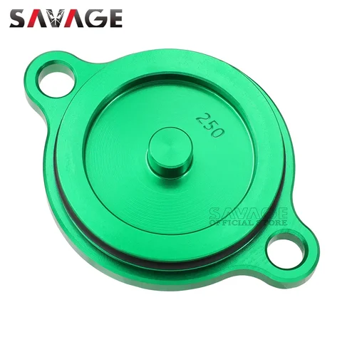 Крышка масляного фильтра двигателя для KAWASAKI KX250F 2005-2019 KX250X KX250 2019-2024 аксессуары для мотоциклов крышка фильтра CNC KX 250 F X