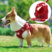 cheap adjustable for small dog harness pet cat collar personalized chihuahua frence bulldog outdoor puppy accessories wholesale