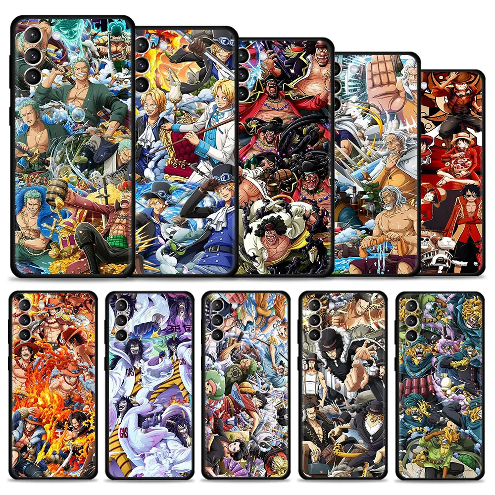 

For Samsung S22 S21 S20 Ultra FE S10 S9 Plus S21FE S10e S8 for Galaxy Note 20 20Ultra 10Plus Funda One Piece Pirates Captain