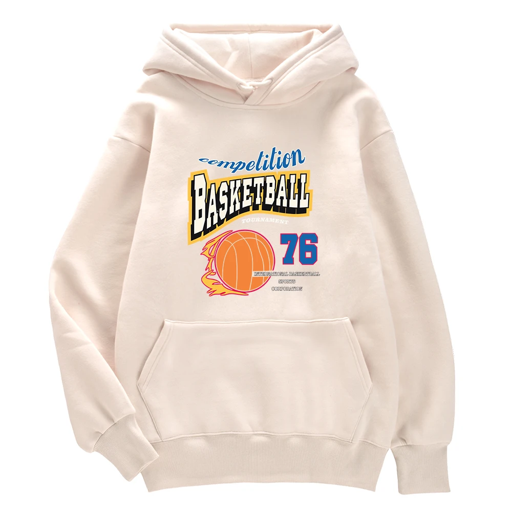 

Competition Basketball 76 Print Pullovers Men'S Retro Tight Sweatshirts Harajuku Couple Tracksuit Plus Size Sport Sportswear