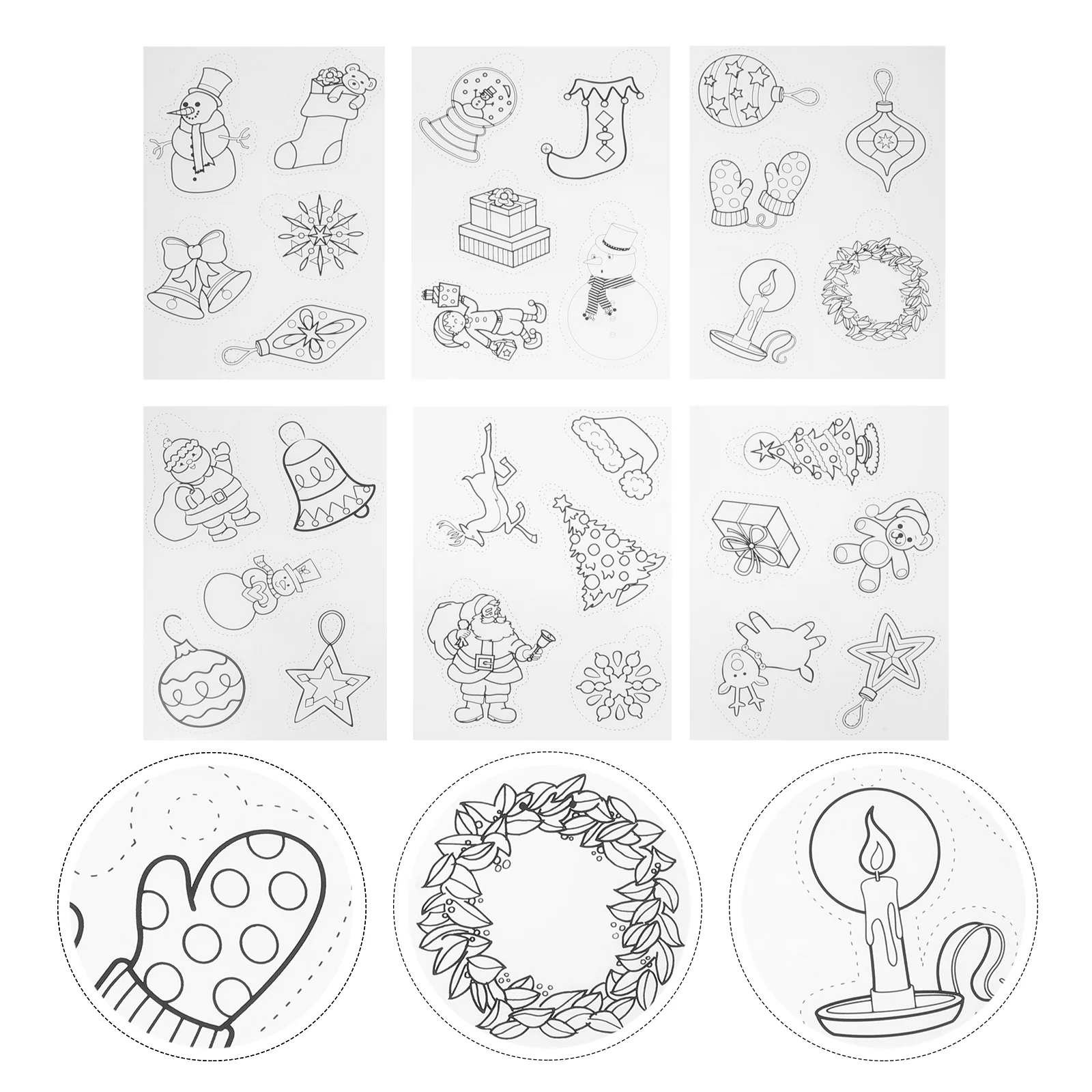 

1 Set Heat Shrinkable Manual Sheet Christmas Handicraft Shrink Film Sheet