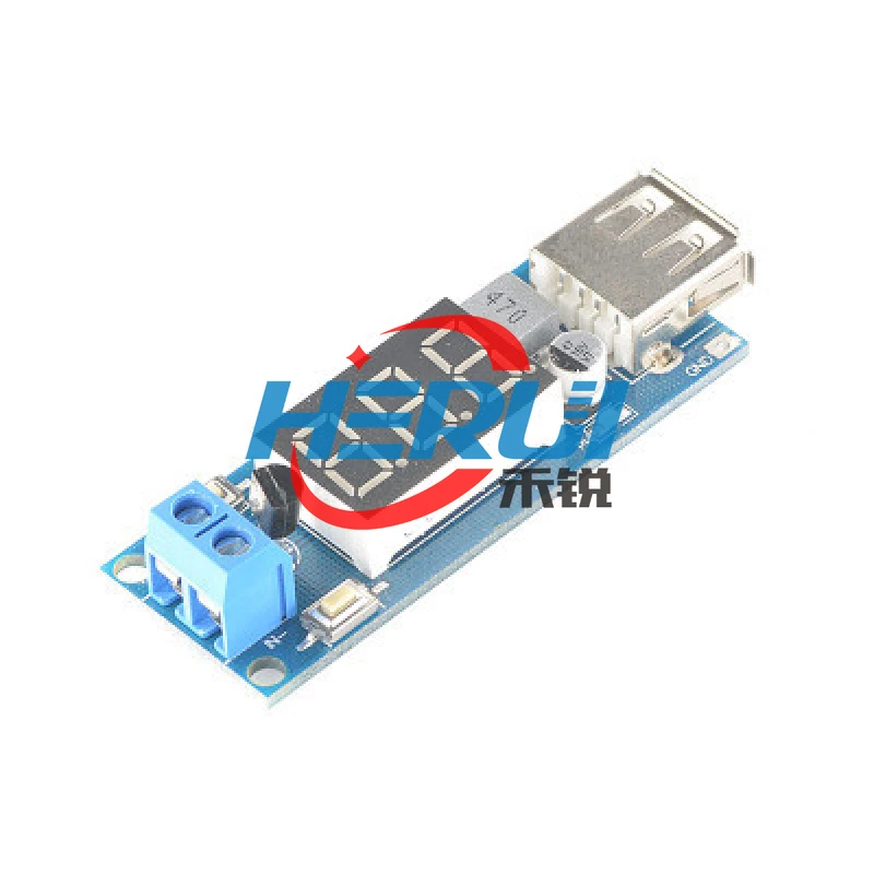 DC-DC понижающий модуль питания 6 5 в 12 В ~ 40 до + Автомобильный вольтметр USB зарядка