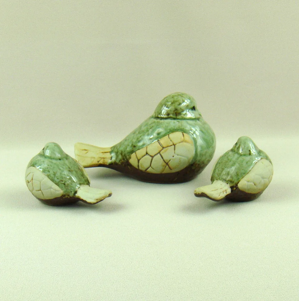 Фарфоровые птицы миниатюрные декоративные керамические флисовые фигурки