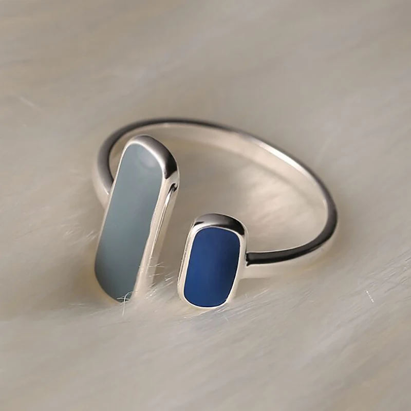 FOXANRY кольца с геометрическим цирконием для женщин модные обручальные