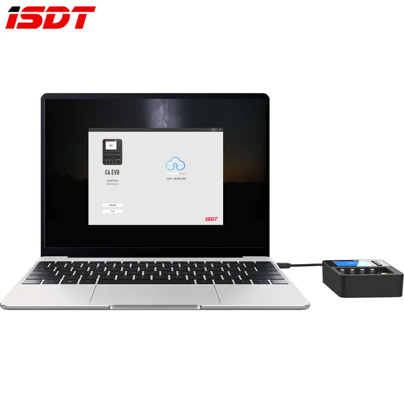 Фото Зарядное устройство ISDT C4 EVO Smart с выходом Type-C QC3.0 для литий-ионных батарей AA и AAA, с IPS-дисплеем и функцией защиты от возгорания. №3