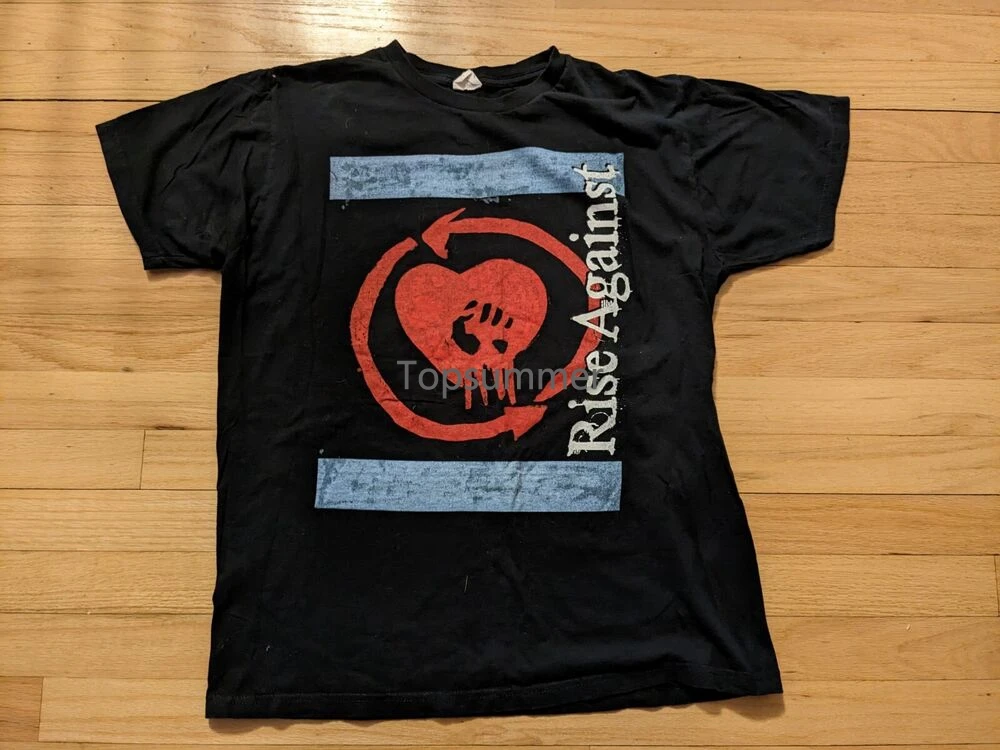 

Rise Against Heart Fist Black Band T-Shirt Size Large