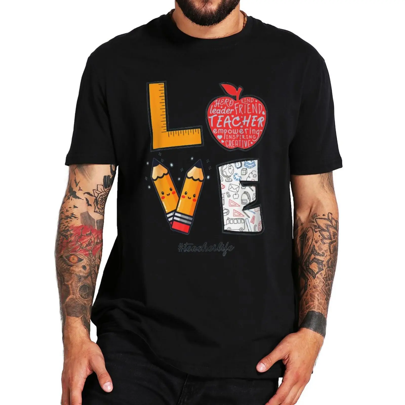 

Kaus Kehidupan Guru Cinta Kaus Baru Hadiah Inspirasional Lucu untuk Guru Lengan Pendek 100% Katun Ukuran UE Uniseks Camiseta